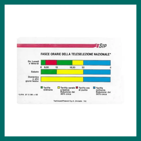Fig. SIP Fascia Oraria G 40 - C&C 1139