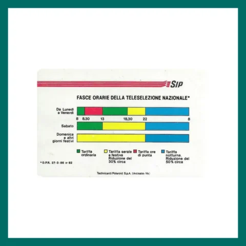 Fig. SIP Fascia Oraria G 46 - C&C 1149